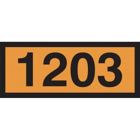 Accuform ORANGE 4DIGIT PANEL 1203 GASOLINE MPR603VS MPR603VS